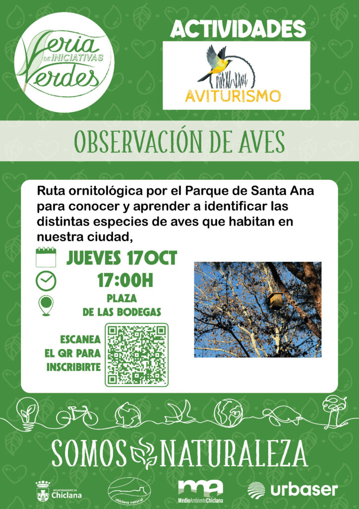 Observación de aves en el Parque de Santa Ana